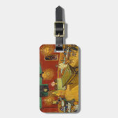 Vincent van Gogh - De Night Cafe Bagagelabel (Voorkant verticaal)
