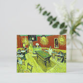 Vincent van Gogh - De Night Cafe Briefkaart (Staand voorkant)