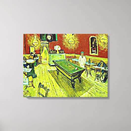 Vincent van Gogh - De Night Cafe Canvas Afdruk (Voorkant)