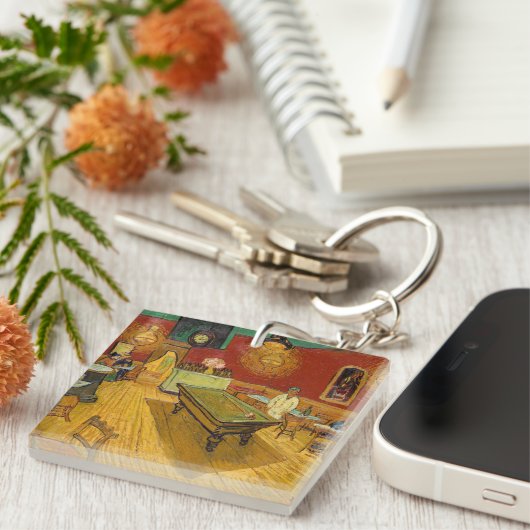 Vincent van Gogh - De Night Cafe Sleutelhanger (Voorkant Rechts)