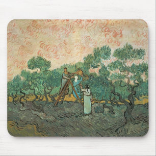 Vincent van Gogh   De olijventelers, Saint-Remy Muismat