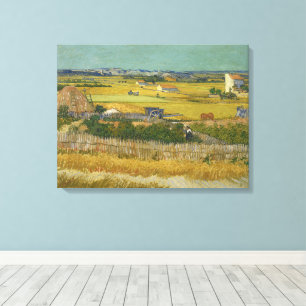 Vincent van Gogh, De oogst, De Oogst Canvas Afdruk