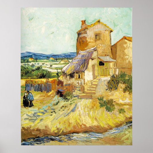 Vincent Van Gogh - De oude Mill Poster (Voorkant)
