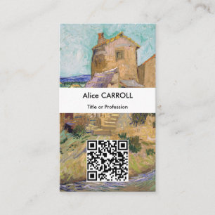 Vincent van Gogh - De oude Mill - QR-code Visitekaartje