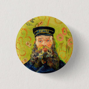 Vincent Van Gogh De Postbode Joseph Roulin Ronde Button 3,2 Cm