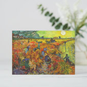 Vincent van Gogh - De Rode Vineyard Bedankkaart (Staand voorkant)