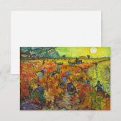 Vincent van Gogh - De Rode Vineyard Bedankkaart (Voorkant / Achterkant)