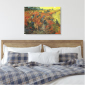 Vincent van Gogh - De Rode Vineyard Canvas Afdruk (Insitu (Slaapkamer))