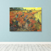 Vincent van Gogh - De Rode Vineyard Canvas Afdruk (Insitu (Houten vloer))