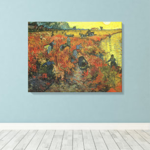 Vincent van Gogh - De Rode Vineyard Canvas Afdruk