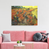 Vincent van Gogh - De Rode Vineyard Canvas Afdruk (Insitu (Woonkamer))