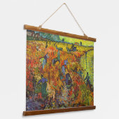 Vincent van Gogh - De Rode Vineyard Hangend Wandkleed (Gebogen)