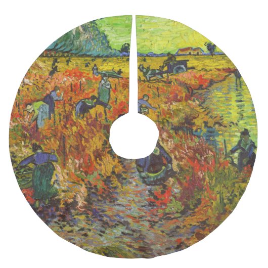 Vincent van Gogh - De Rode Vineyard Kerstboom Rok (Voorkant)