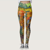 Vincent van Gogh - De Rode Vineyard Leggings (Voorkant)