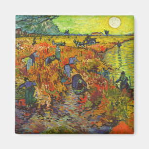 Vincent van Gogh - De Rode Vineyard Magneet