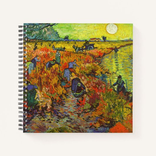 Vincent van Gogh - De Rode Vineyard Notitieboek (Voorkant)