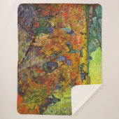 Vincent van Gogh - De Rode Vineyard Sherpa Deken (Voorkant)