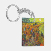 Vincent van Gogh - De Rode Vineyard Sleutelhanger (Voorkant Links)