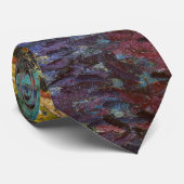 Vincent van Gogh - De Rode Vineyard Stropdas (Opgerold)