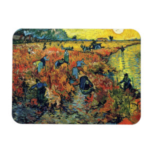Vincent Van Gogh - De rode wijngaard bij Arles Sch Magneet