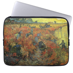 Vincent van Gogh - De rode wijngaard Laptop Sleeve