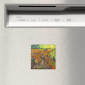 Vincent van Gogh - De rode wijngaard Magneet (Insitu (Vaatwasser))