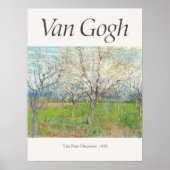 Vincent van Gogh De Roze Orchard Art Print Retro (Voorkant)