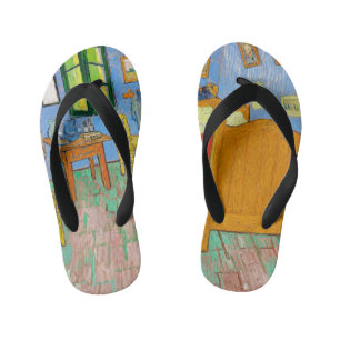 Vincent Van Gogh De slaapkamer in Arles Kinder Teenslippers