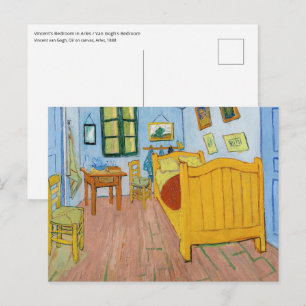 Vincent Van Gogh - De slaapkamer van Vincent in Ar Briefkaart