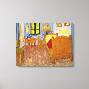 Vincent van Gogh - De slaapkamer van Vincent in Ar Canvas Afdruk