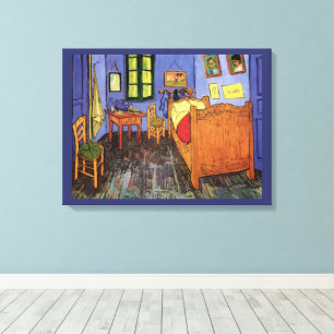 Vincent van Gogh - De slaapkamer van Vincent in Ar Canvas Afdruk