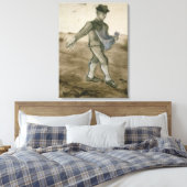 Vincent van Gogh | De Sower, 1881 Canvas Afdruk (Insitu (Slaapkamer))