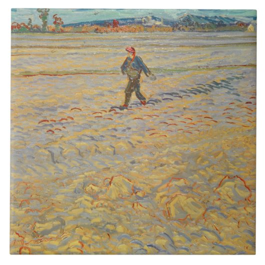 Vincent van Gogh | De Sower, 1888 Tegeltje (Voorkant)