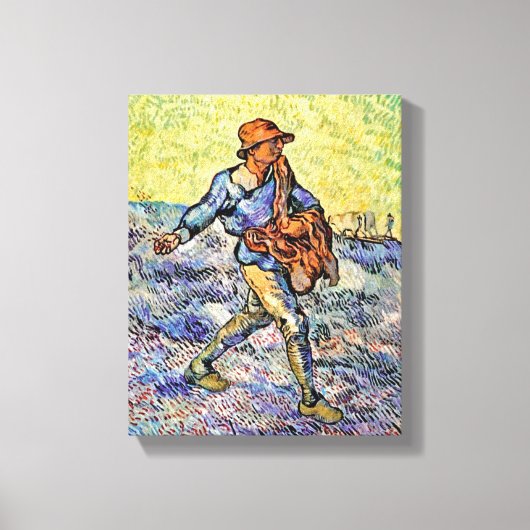 Vincent Van Gogh - de Sower - het fijne kunstschil Canvas Afdruk (Voorkant)