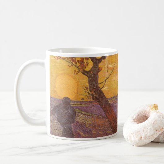 Vincent van Gogh - De Sower Koffiemok (Met donut)