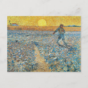 Vincent Van Gogh de Sower Painting Art Briefkaart