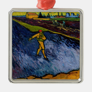 Vincent van Gogh - De Sower: Uitwijkhavens van Arl Metalen Ornament