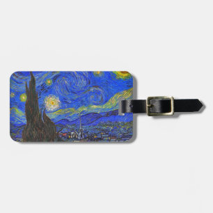 Vincent van Gogh - De sterrennacht (1889) Bagagelabel