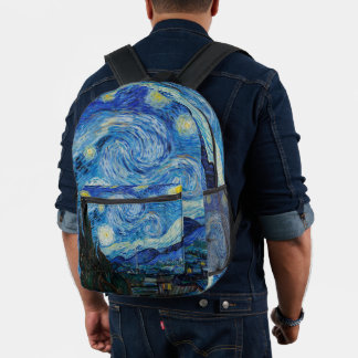 Vincent Van Gogh De Sterrennacht Bedrukte Rugzak