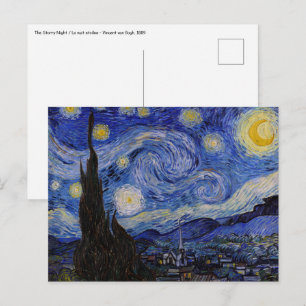 Vincent Van Gogh - De sterrennacht Briefkaart