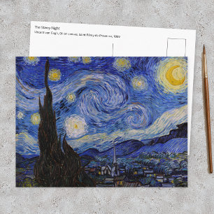 Vincent Van Gogh - De sterrennacht Briefkaart