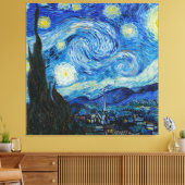 Vincent Van Gogh De Sterrennacht Canvas Afdruk (Insitu (Woonkamer))