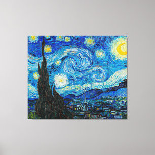 Vincent van Gogh, De sterrennacht Canvas Afdruk