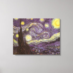 Vincent van Gogh - De sterrennacht Canvas Afdruk