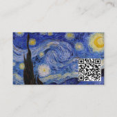 Vincent Van Gogh - de Sterrennacht - de QR-code Visitekaartje (Voorkant)