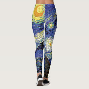 Vincent Van Gogh - De Sterrennacht Fine Art Leggings