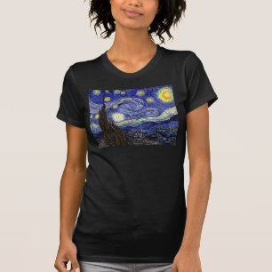 Vincent Van Gogh - De Sterrennacht Fine Art T-shirt