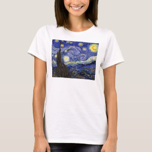 Vincent Van Gogh - De Sterrennacht Fine Art T-shirt