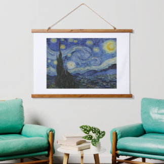 Vincent Van Gogh, de Sterrennacht Hangend Wandkleed