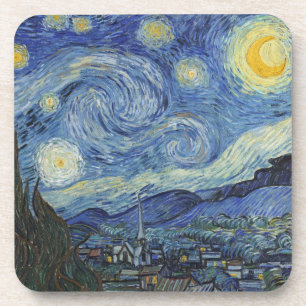 Vincent van Gogh De Sterrennacht, juni 1889 Bier Onderzetter
